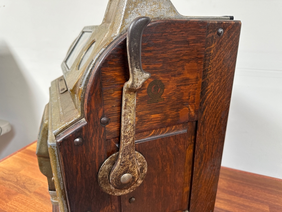 1925 Original Rare 5 Cent O. D. Jennings Rock-Ola Gooseneck Slot Machine Filled With Vintage Nickels Ready To Payout S/N 688010 Working 15W X 14D X 25H [Photo 17]