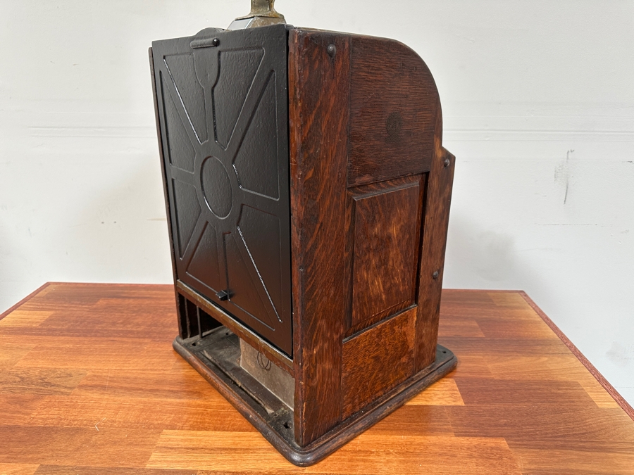 1925 Original Rare 5 Cent O. D. Jennings Rock-Ola Gooseneck Slot Machine Filled With Vintage Nickels Ready To Payout S/N 688010 Working 15W X 14D X 25H [Photo 28]