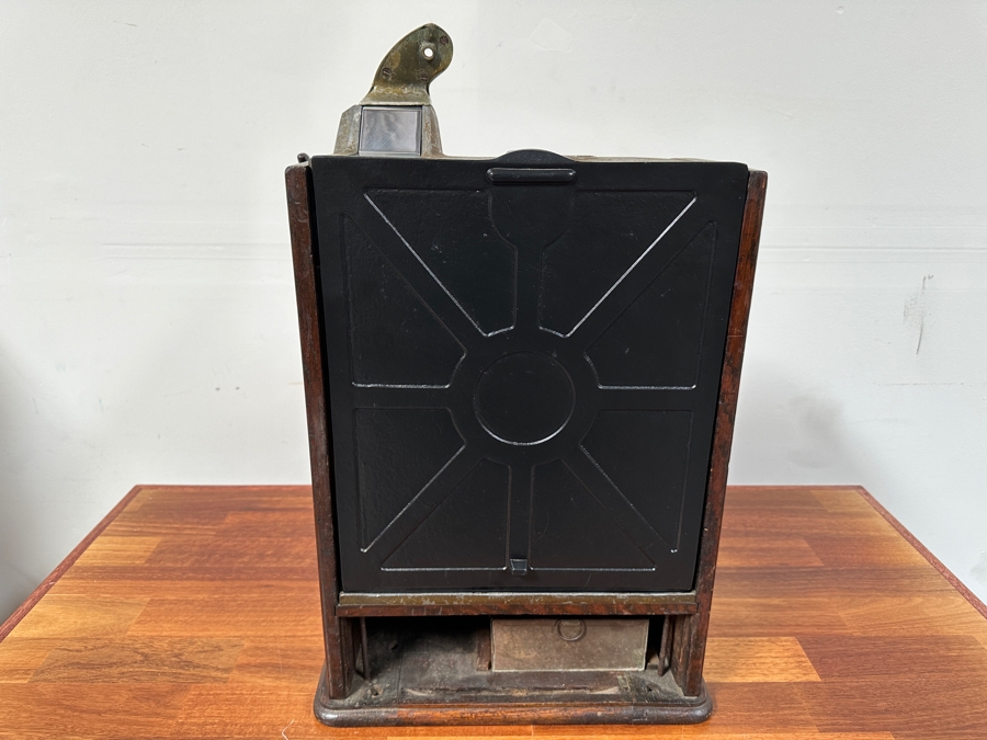 1925 Original Rare 5 Cent O. D. Jennings Rock-Ola Gooseneck Slot Machine Filled With Vintage Nickels Ready To Payout S/N 688010 Working 15W X 14D X 25H [Photo 20]