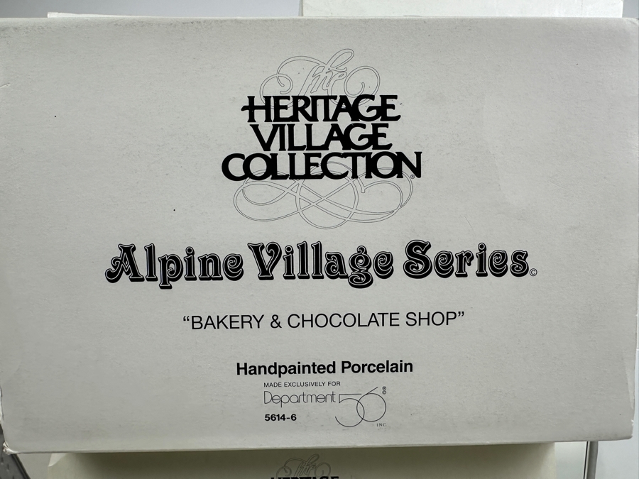 (10) Department 56 Hand Painted Porcelain Villages With Boxes - See Photos [Photo 16]