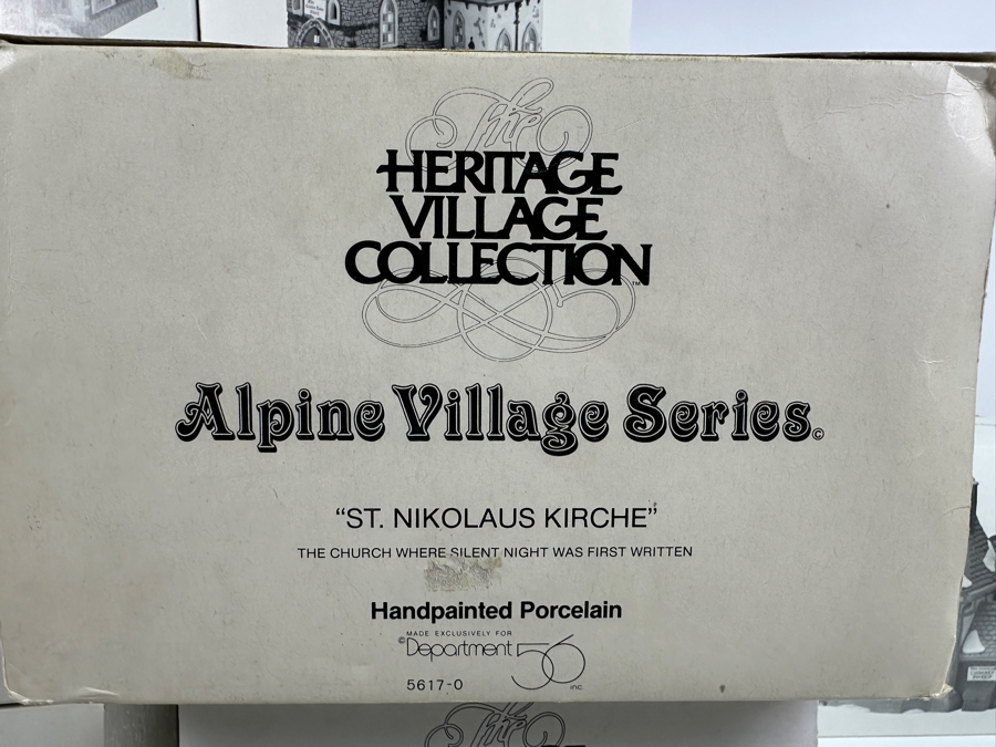 (14) Department 56 Hand Painted Porcelain Villages With Boxes - See Photos [Photo 21]
