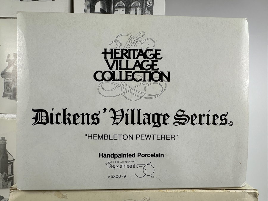 (14) Department 56 Hand Painted Porcelain Villages With Boxes - See Photos [Photo 22]