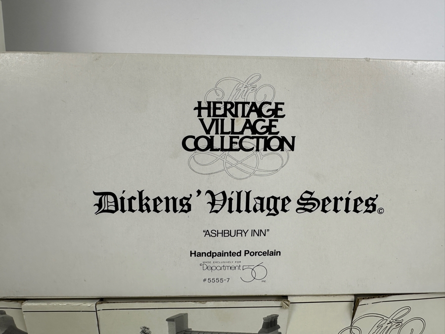 (14) Department 56 Hand Painted Porcelain Villages With Boxes - See Photos [Photo 27]