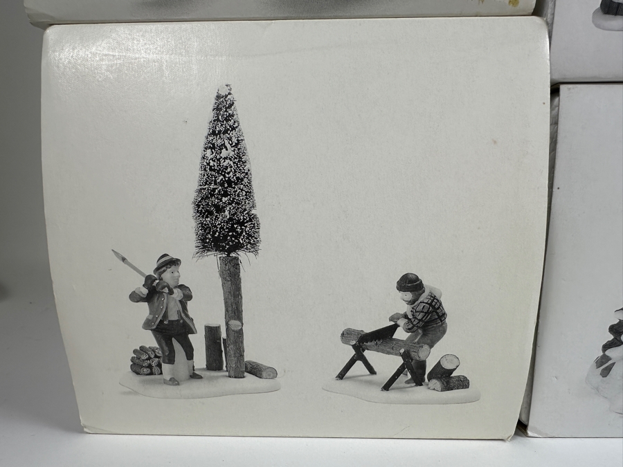 (25) Department 56 Hand Painted Porcelain Accessories People With Boxes - See Photos [Photo 3]