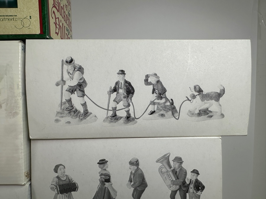 (25) Department 56 Hand Painted Porcelain Accessories People With Boxes - See Photos [Photo 14]