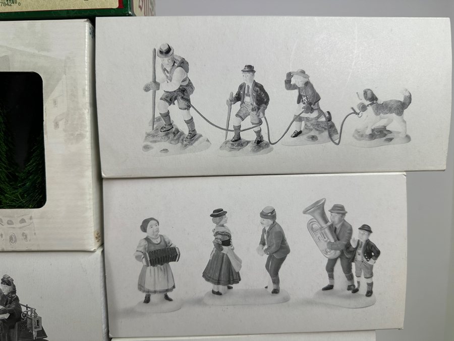 (25) Department 56 Hand Painted Porcelain Accessories People With Boxes - See Photos [Photo 7]