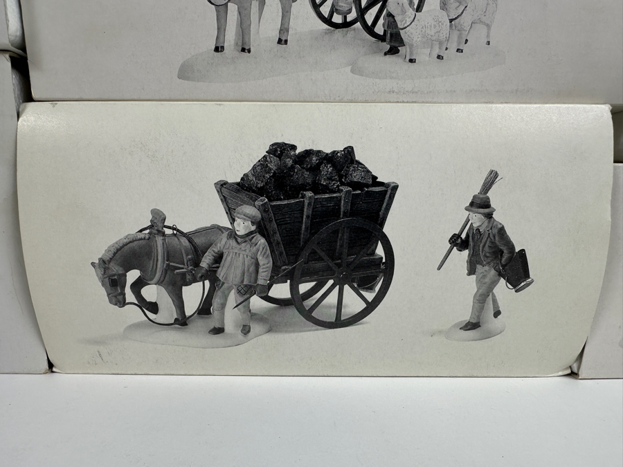 (25) Department 56 Hand Painted Porcelain Accessories People With Boxes - See Photos [Photo 5]