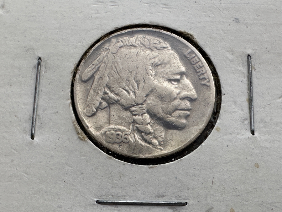 (4) Vintage 1935, 2 X 1936 & 1937 Buffalo Indian Nickels [Photo 10]