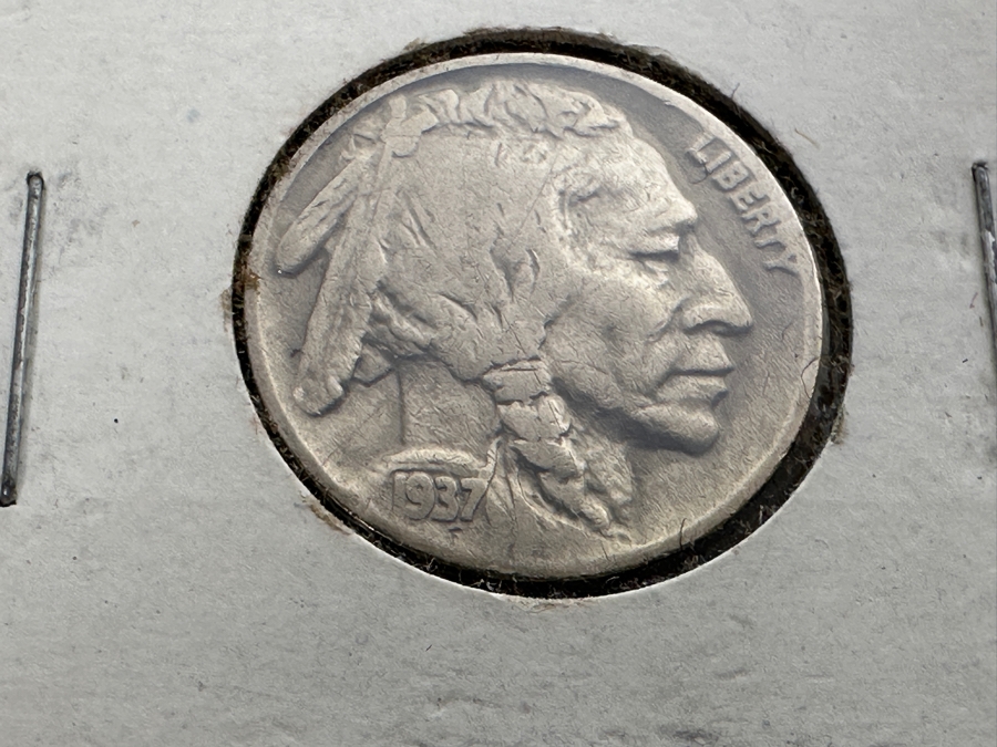 (4) Vintage 1935, 2 X 1936 & 1937 Buffalo Indian Nickels [Photo 13]