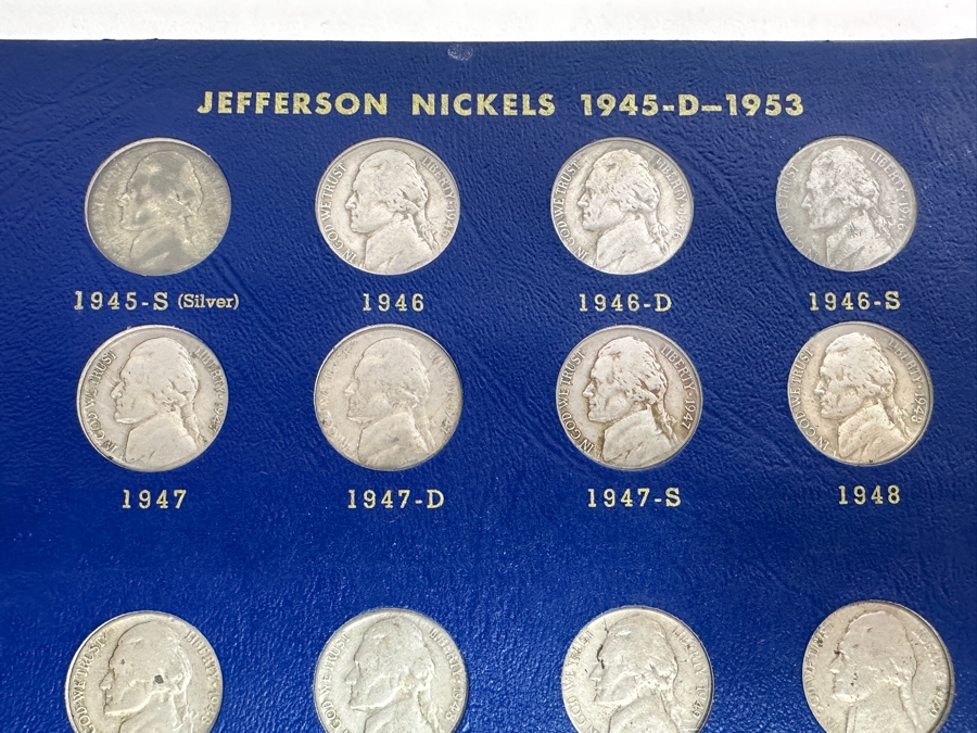 Complete Set Of Jefferson Nickels 1938-1961 Including Silver Nickels [Photo 11]
