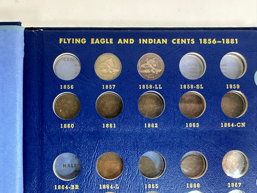 Vintage Indian Cents 1856-1909 Flying Eagle & Indian Head Cents Not Complete - See Photos [Photo 3]