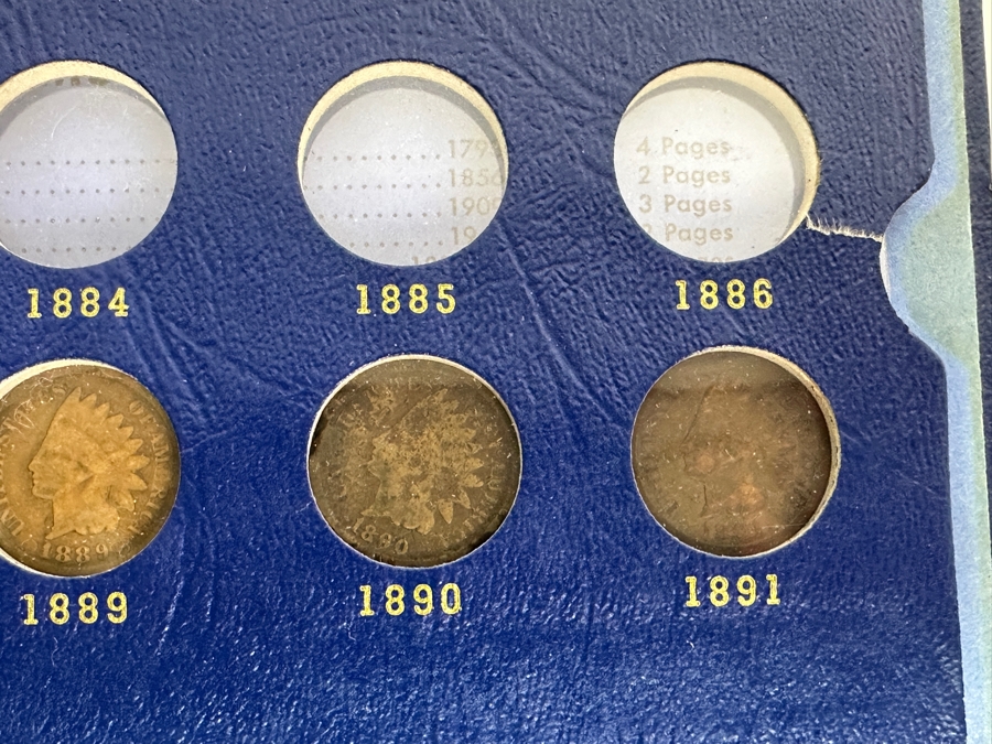 Vintage Indian Cents 1856-1909 Flying Eagle & Indian Head Cents Not Complete - See Photos [Photo 11]