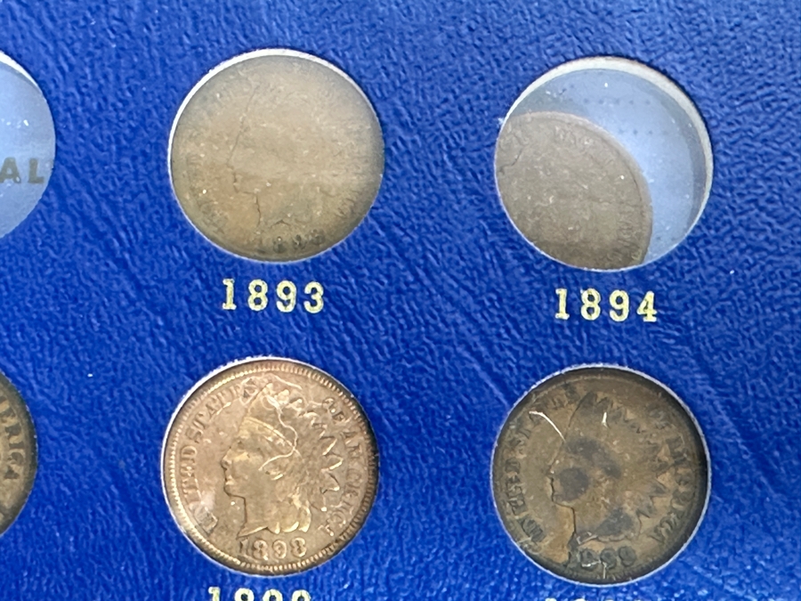 Vintage Indian Cents 1856-1909 Flying Eagle & Indian Head Cents Not Complete - See Photos [Photo 13]