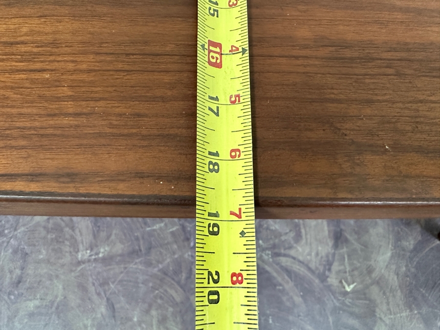 1960s Mid-Century Louis van Teeffelen Danish Modern Teak 2-Level Coffee Table With Woven Rope Lower Level 59W X 19D X 17H [Photo 9]