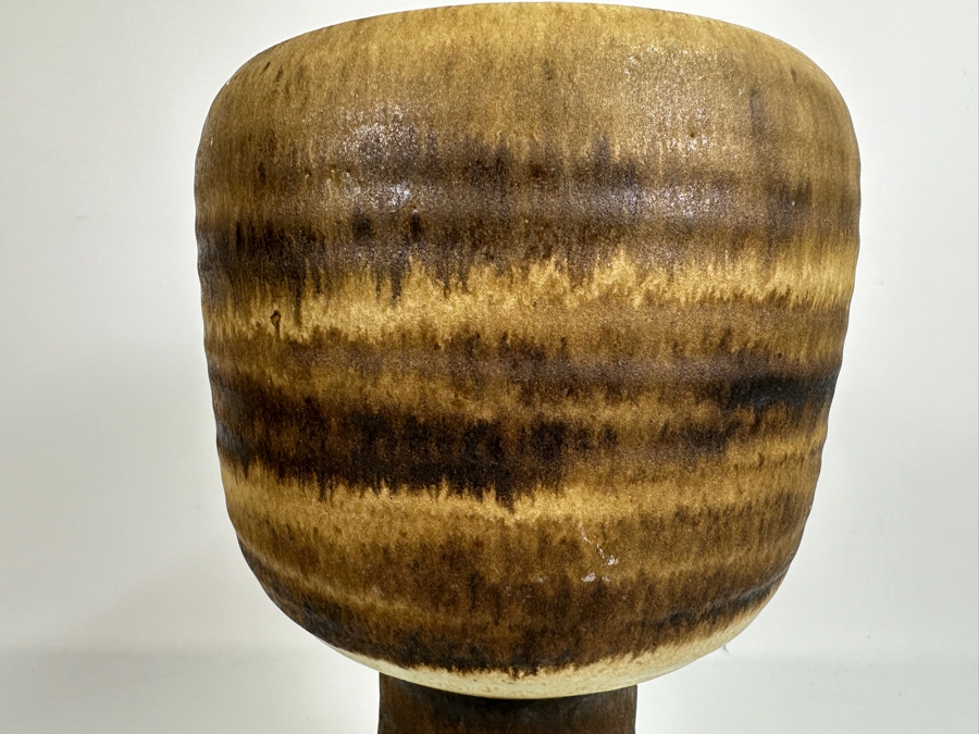 Vintage Mid-Century Modern Pedestal Vase 7.5W X 13.25H [Photo 2]