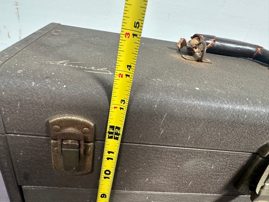 Vintage Kennedy Kits Metal Toolbox Style No. 520 With Various Tools Including Files And Drill Bits 20W X 8D X 13H [Photo 14]