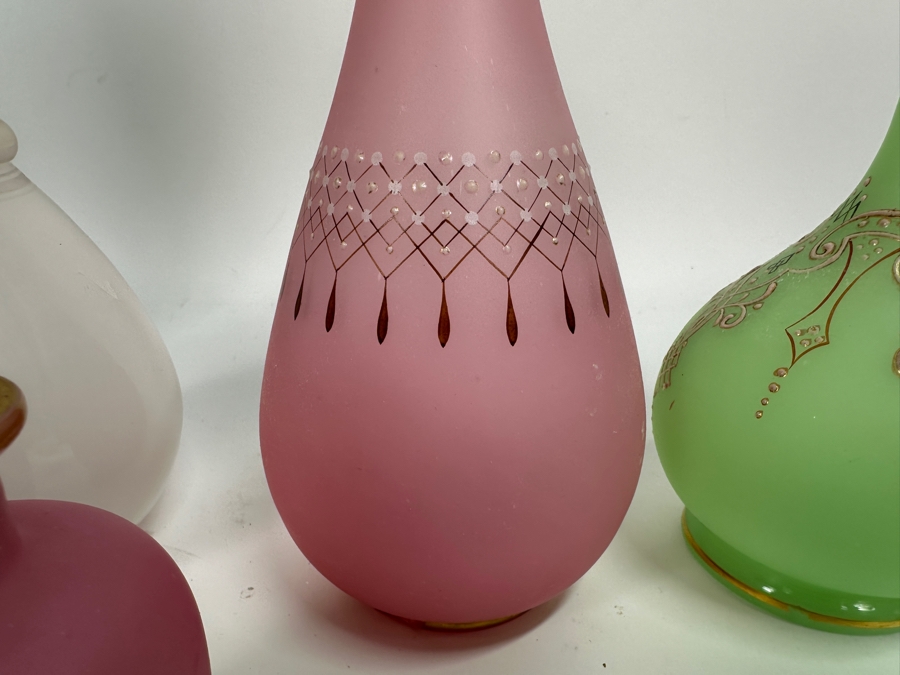 Just Added - Large Vintage Opaline Glass Collection - All Pieces Have Imperfections [Photo 8]