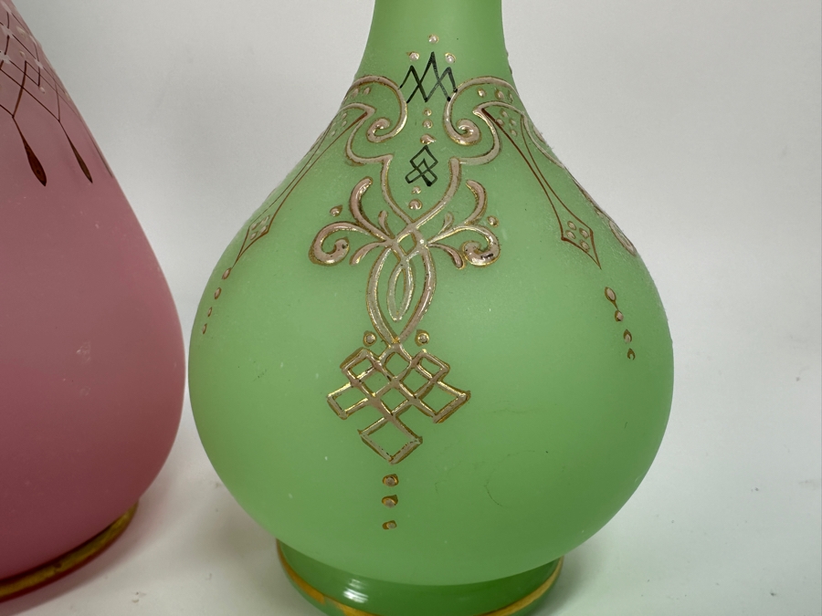 Just Added - Large Vintage Opaline Glass Collection - All Pieces Have Imperfections [Photo 6]