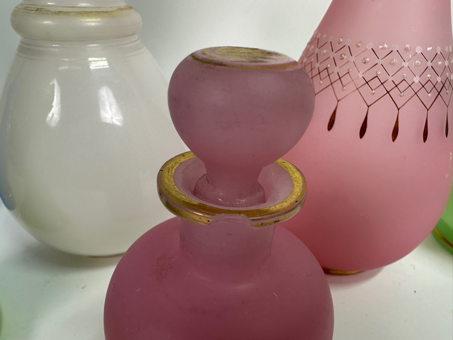 Just Added - Large Vintage Opaline Glass Collection - All Pieces Have Imperfections [Photo 5]