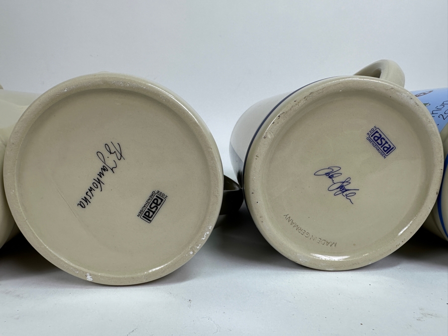 Collection Of Vintage German Oktoberfest Munchen 1L Ceramic Beer Mugs By Rastal 7.5H [Photo 10]