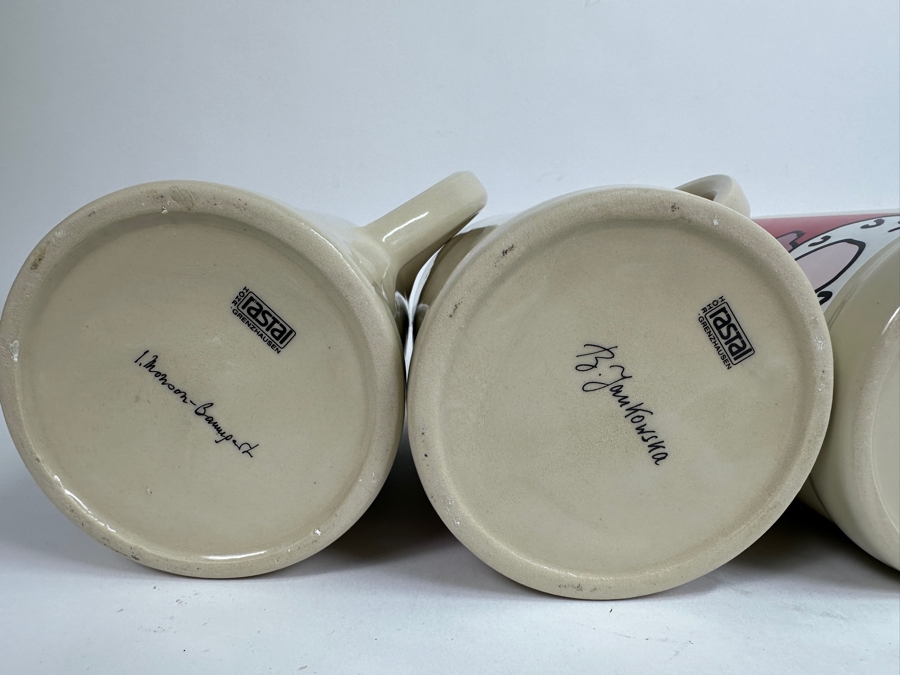 Collection Of Vintage German Oktoberfest Munchen 1L Ceramic Beer Mugs By Rastal 7.5H [Photo 9]