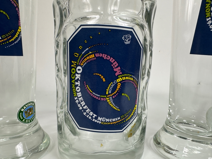 Collection Of (7) Vintage German Oktoberfest Munchen Glass Beer Mugs [Photo 2]