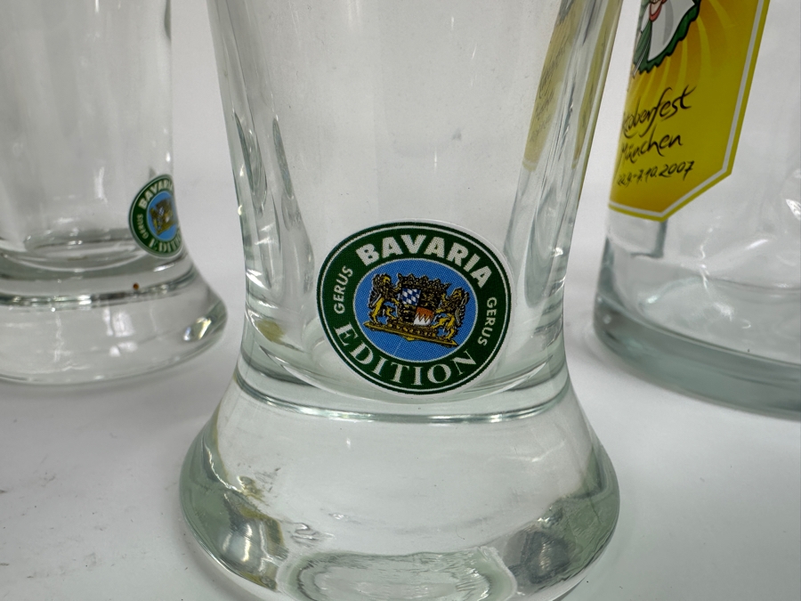 Collection Of (7) Vintage German Oktoberfest Munchen Glass Beer Mugs [Photo 8]