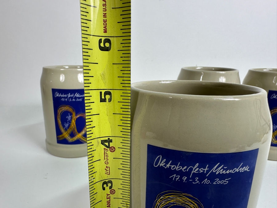 Collection Of (4) Vintage German Oktoberfest Munchen 0.5L Ceramic Beer Mugs 5H [Photo 6]