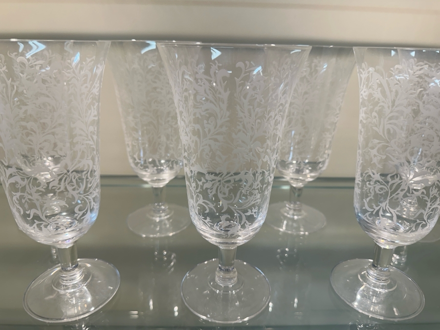 (7) Villeroy & Boch Crystal Stemware Glasses 7.5H [Photo 4]