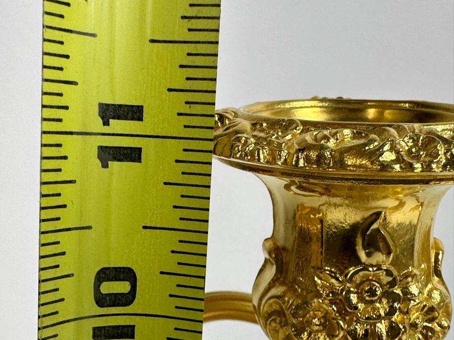 International Silver Co. Webster Wilcox Gold Plated Pair of Candelabra 11'W x 11'H [Photo 9]