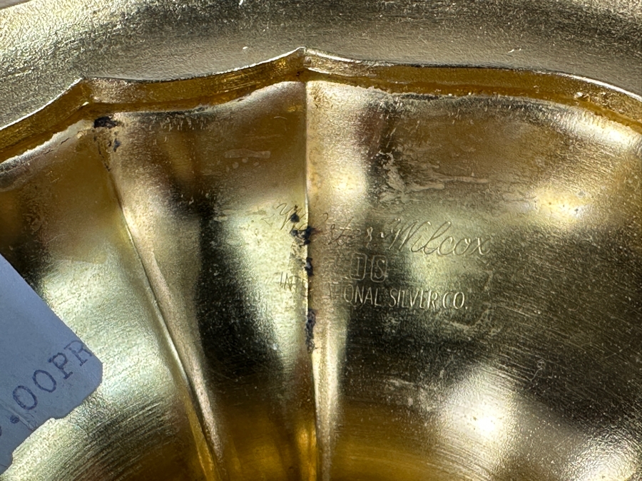 International Silver Co. Webster Wilcox Gold Plated Pair of Candelabra 11'W x 11'H [Photo 7]