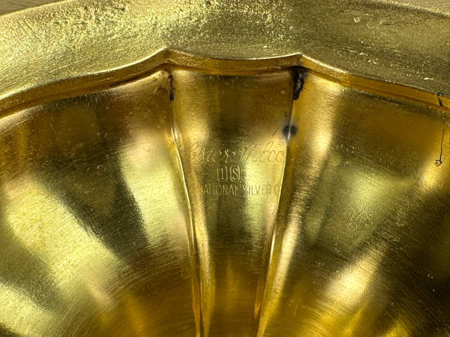 International Silver Co. Webster Wilcox Gold Plated Pair of Candelabra 11'W x 11'H [Photo 8]