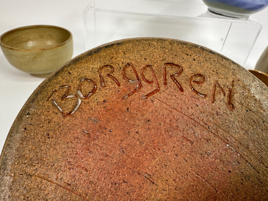 Collection Of Art Pottery Mostly From Palm Springs: Signed Borggren Art Pottery Vessel, Nesbit Hatch Studio Pottery & Others [Photo 4]