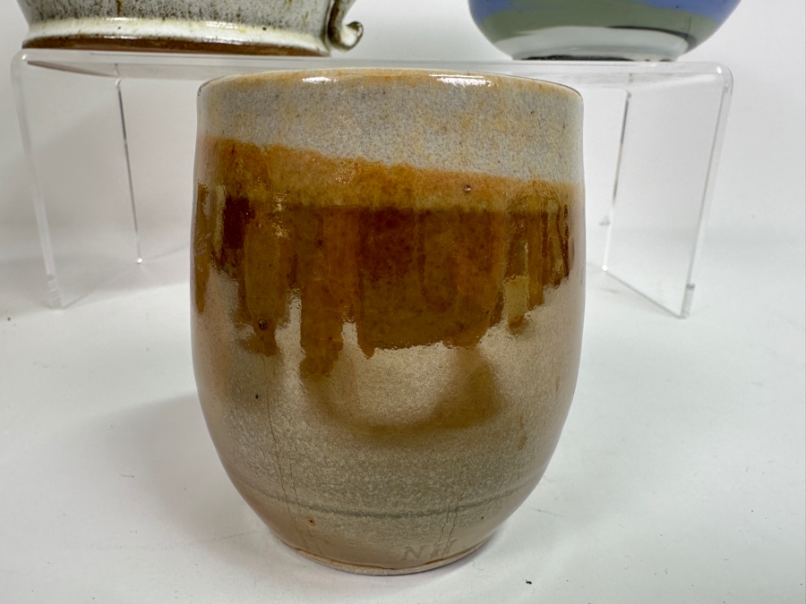 Collection Of Art Pottery Mostly From Palm Springs: Signed Borggren Art Pottery Vessel, Nesbit Hatch Studio Pottery & Others [Photo 12]