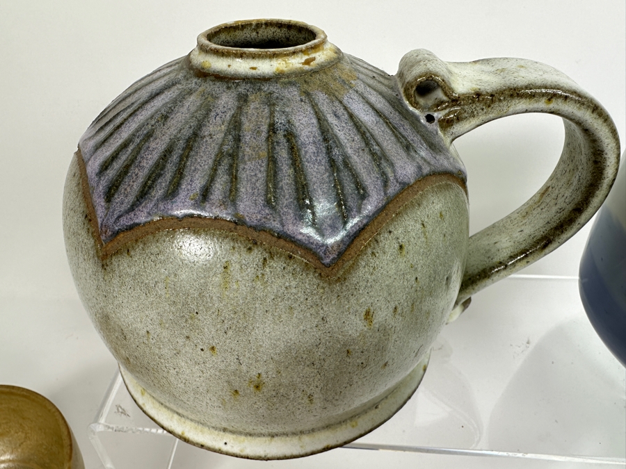 Collection Of Art Pottery Mostly From Palm Springs: Signed Borggren Art Pottery Vessel, Nesbit Hatch Studio Pottery & Others [Photo 2]