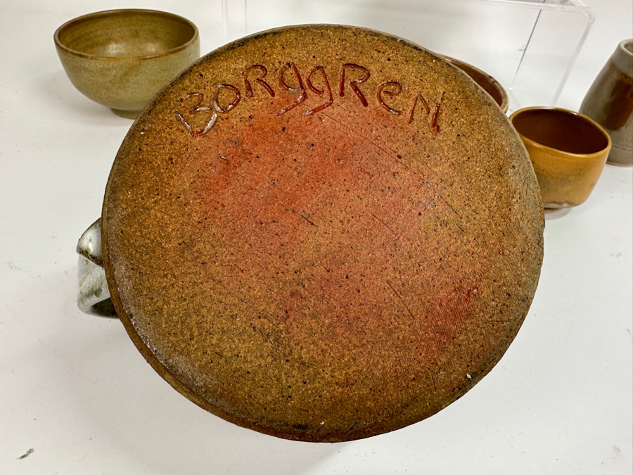 Collection Of Art Pottery Mostly From Palm Springs: Signed Borggren Art Pottery Vessel, Nesbit Hatch Studio Pottery & Others [Photo 3]