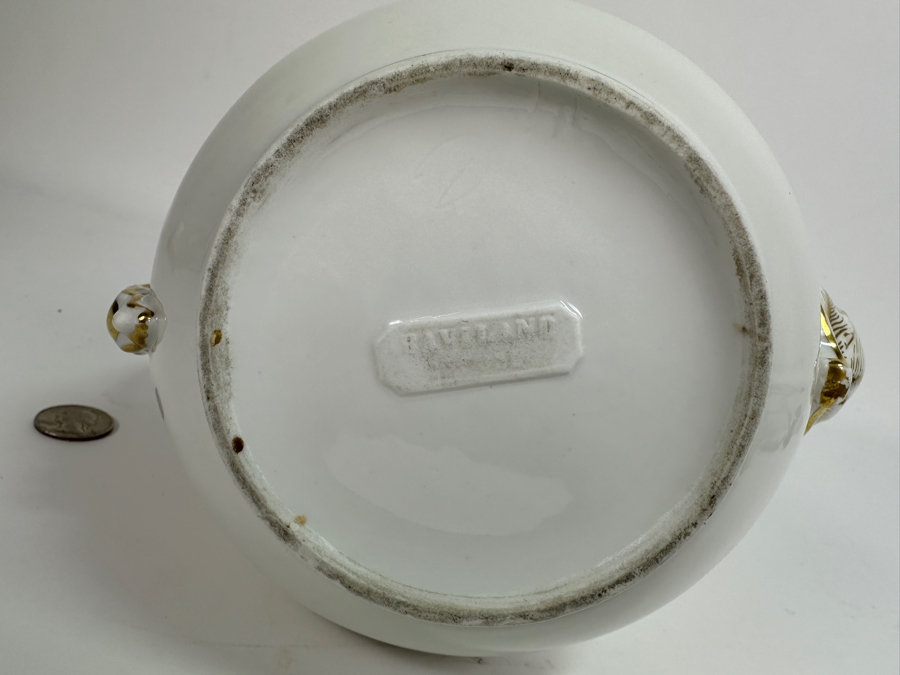 Antique Haviland Limoges Hand Painted Tea Pot 8.5'H [Photo 6]