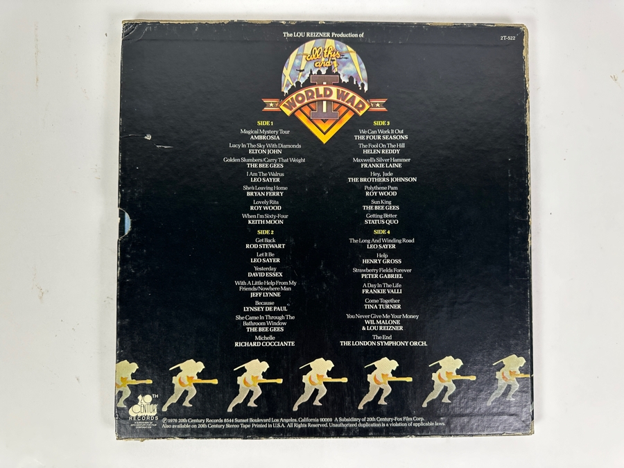 Vintage 1976 All This And World War II Original Soundtrack From The Movie 2 X Vinyl Records With Program [Photo 12]