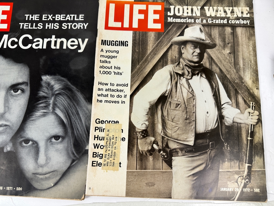 Six Vintage LIFE Magazines: The Jackson Five, Mohammed Ali, Marilyn Monroe, Jackie Kennedy, Paul McCartney & John Wayne [Photo 7]