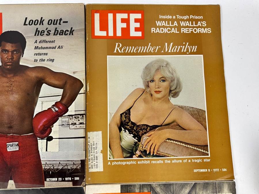 Six Vintage LIFE Magazines: The Jackson Five, Mohammed Ali, Marilyn Monroe, Jackie Kennedy, Paul McCartney & John Wayne [Photo 4]