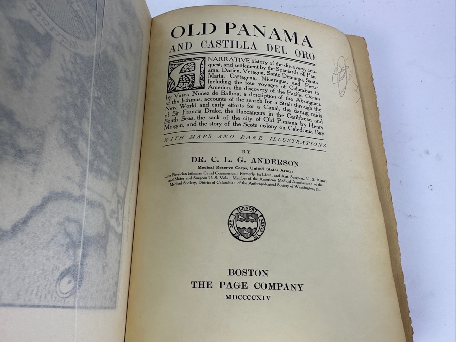 “Old Panama and Castilla Del Oro” Hardcover Book by Dr. C. L. G. Anderson 1911 [Photo 5]