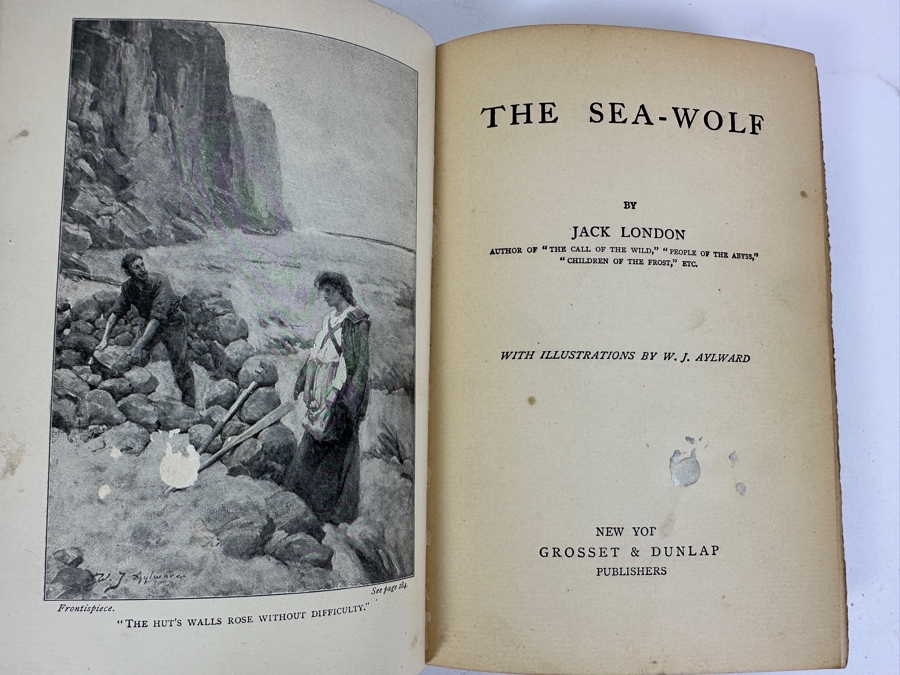 “The Sea Wolf” Hardcover Book by Jack London 1906 Reprint [Photo 6]