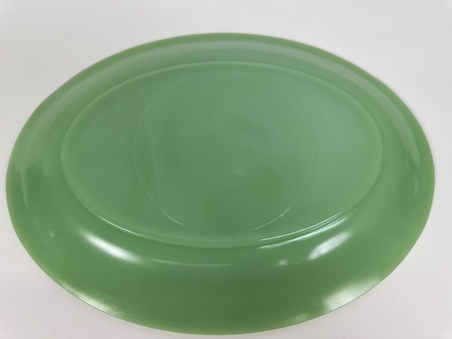Just Added - Vintage Anchor Hocking Fire King Oval Jadeite Platter 12 X 9 [Photo 6]