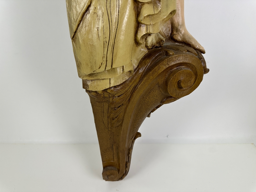 Just Added - Vintage 1980 Decorative Resin Ship's Figurehead By Burwood Product Co. 2394 39L X 11W X 10D [Photo 7]