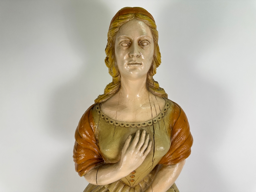 Just Added - Vintage 1980 Decorative Resin Ship's Figurehead By Burwood Product Co. 2394 39L X 11W X 10D [Photo 3]