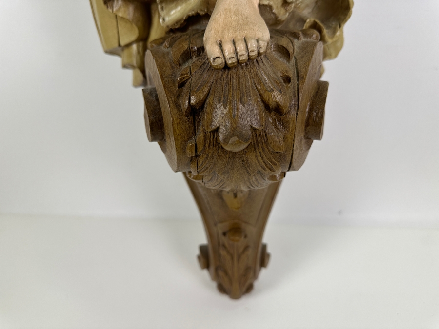 Just Added - Vintage 1980 Decorative Resin Ship's Figurehead By Burwood Product Co. 2394 39L X 11W X 10D [Photo 6]