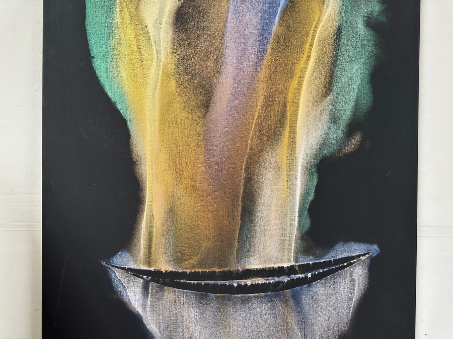 Gerrit Greve (1948-2024, Cardiff by the Sea, CA) Original Acrylic Painting On Canvas Titled 'Voyage 331' 2023 Signed Verso 30 X 40 Estimate $1,200 - $1,500 [Photo 4]