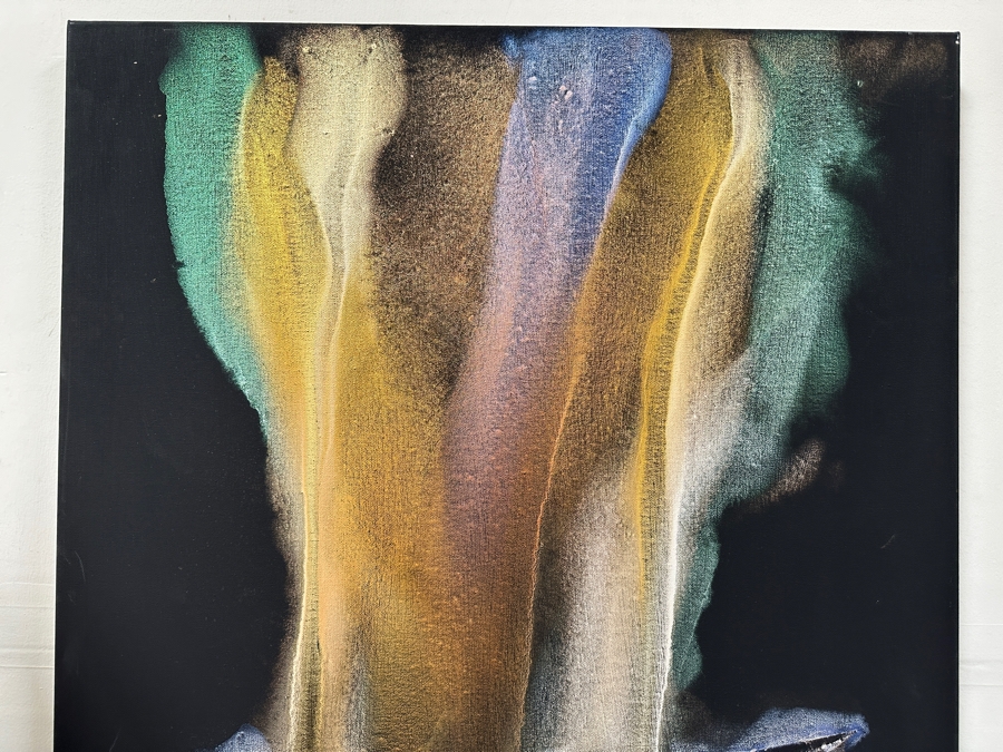 Gerrit Greve (1948-2024, Cardiff by the Sea, CA) Original Acrylic Painting On Canvas Titled 'Voyage 331' 2023 Signed Verso 30 X 40 Estimate $1,200 - $1,500 [Photo 5]