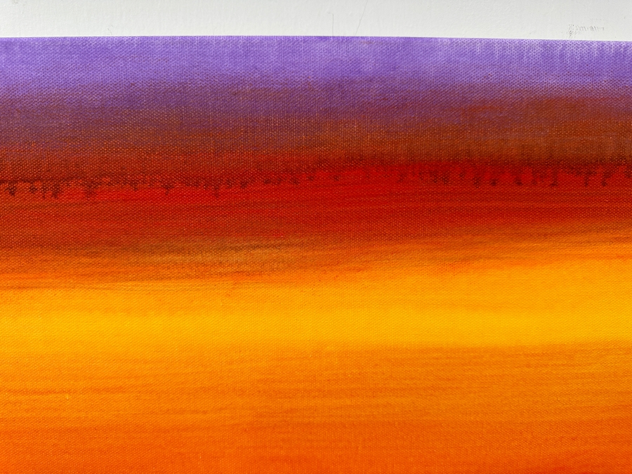 Gerrit Greve (1948-2024, Cardiff by the Sea, CA) Original Acrylic Painting On Canvas Titled 'Abstract Color Field In Manner Of Mark Rothko 606' 2023 Signed Verso 40 X 30 Estimate $1,200 - $1,500 [Photo 3]
