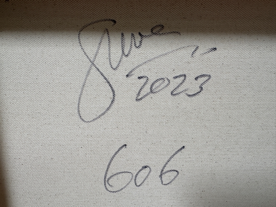 Gerrit Greve (1948-2024, Cardiff by the Sea, CA) Original Acrylic Painting On Canvas Titled 'Abstract Color Field In Manner Of Mark Rothko 606' 2023 Signed Verso 40 X 30 Estimate $1,200 - $1,500 [Photo 4]